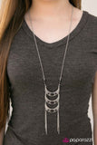 Paparazzi "Morning, MOON, and Night - Black" necklace Paparazzi Jewelry