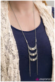 Paparazzi "Morning, MOON, and Night - White" necklace Paparazzi Jewelry
