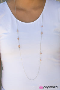 Paparazzi "Mornings Are For Mimosas" Brown Necklace & Earring Set Paparazzi Jewelry