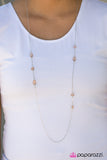 Paparazzi "Mornings Are For Mimosas" Brown Necklace & Earring Set Paparazzi Jewelry