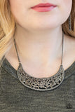 Paparazzi "Moroccan Moon - Black" necklace Paparazzi Jewelry