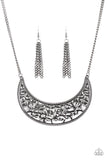 Paparazzi "Moroccan Moon - Black" necklace Paparazzi Jewelry