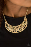 Paparazzi "Moroccan Moon - Gold" necklace Paparazzi Jewelry