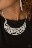 Paparazzi "Moroccan Moon - Silver" necklace Paparazzi Jewelry