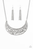 Paparazzi "Moroccan Moon - Silver" necklace Paparazzi Jewelry