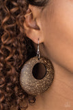 Paparazzi "Moroccan Movement - Brown" earring Paparazzi Jewelry