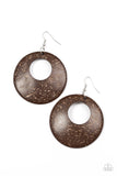 Paparazzi "Moroccan Movement - Brown" earring Paparazzi Jewelry