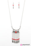 Paparazzi "Mountain Beauty - Red" necklace Paparazzi Jewelry