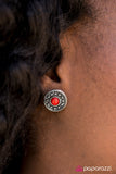 Paparazzi "Mountain Majesty - Red" earring Paparazzi Jewelry