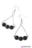 Paparazzi "Mountain Music" Black Earrings Paparazzi Jewelry