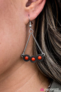 Paparazzi "Mountain Music - Orange" earring Paparazzi Jewelry