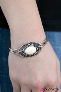 Paparazzi "Mountain Pass - White" bracelet Paparazzi Jewelry