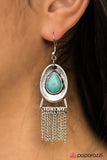 Paparazzi "Mountain Rain - Blue" earring Paparazzi Jewelry