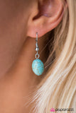 Paparazzi "Mountain View" Blue Necklace & Earring Set Paparazzi Jewelry