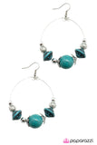 Paparazzi "Move Along" Blue Earrings Paparazzi Jewelry