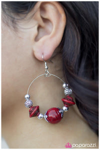 Paparazzi "Move Along" Red Earrings Paparazzi Jewelry