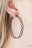 Paparazzi "Move With The Times - Black" earring Paparazzi Jewelry