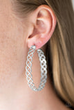 Paparazzi "Move With The Times - Silver" earring Paparazzi Jewelry