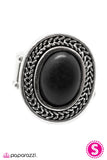 Paparazzi "Moving Mountains - Black" ring Paparazzi Jewelry