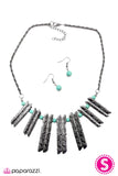 Paparazzi "Mrs. Flintstone - Blue" necklace Paparazzi Jewelry