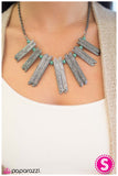 Paparazzi "Mrs. Flintstone - Blue" necklace Paparazzi Jewelry