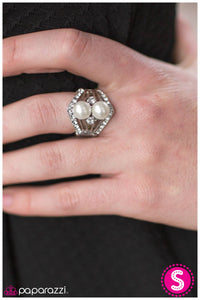 Paparazzi "Ms. Marvelous - White" ring Paparazzi Jewelry