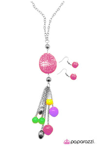 Paparazzi "How MARBLE-lous!" Multi Necklace & Earring Set Paparazzi Jewelry