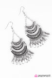 Paparazzi "Mumbai Moons - Silver" earring Paparazzi Jewelry