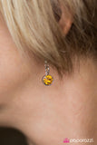 Paparazzi "Musical Medallion - Yellow" necklace Paparazzi Jewelry