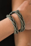 Paparazzi "Musing Maverick" Green Wrap Bracelet Paparazzi Jewelry