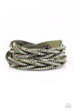 Paparazzi "Musing Maverick" Green Wrap Bracelet Paparazzi Jewelry