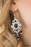 Paparazzi "Must Be Royal" Black Earrings Paparazzi Jewelry