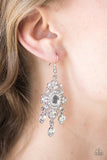 Paparazzi "Must Be Royal" White Earrings Paparazzi Jewelry