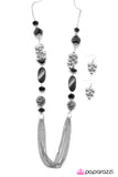 Paparazzi "MVP" Black Necklace & Earring Set Paparazzi Jewelry