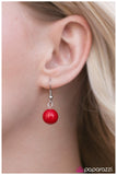 Paparazzi "My Best Friends Wedding" Red Necklace & Earring Set Paparazzi Jewelry
