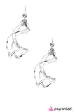 Paparazzi "My Better Half - Silver" earring Paparazzi Jewelry