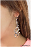 Paparazzi "My Better Half - Silver" earring Paparazzi Jewelry