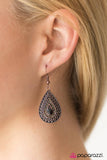 Paparazzi "My Biggest TEAR - Copper" earring Paparazzi Jewelry