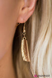 Paparazzi "My Cave, My Rules! - Gold" Necklace & Earring Set Paparazzi Jewelry