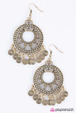 Paparazzi "My CHIME to Shine - Brass" earring Paparazzi Jewelry
