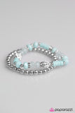 Paparazzi "My Dance Card Is Full - Blue" bracelet Paparazzi Jewelry