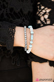 Paparazzi "My Dance Card Is Full - Blue" bracelet Paparazzi Jewelry