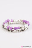 Paparazzi "My Dance Card Is Full - Purple" bracelet Paparazzi Jewelry