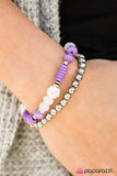 Paparazzi "My Dance Card Is Full - Purple" bracelet Paparazzi Jewelry