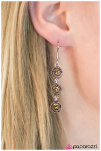 Paparazzi "My Darling Clementine" Brown Earrings Paparazzi Jewelry