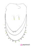 Paparazzi "My End and My Beginning - Green" necklace Paparazzi Jewelry
