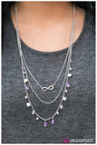 Paparazzi "My End and My Beginning - Purple" necklace Paparazzi Jewelry