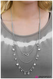 Paparazzi "My End and My Beginning - White" necklace Paparazzi Jewelry