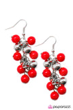 Paparazzi "My Girl - Red" earring Paparazzi Jewelry