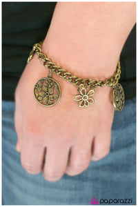 Paparazzi "My Good Luck Charm - Brass" bracelet Paparazzi Jewelry